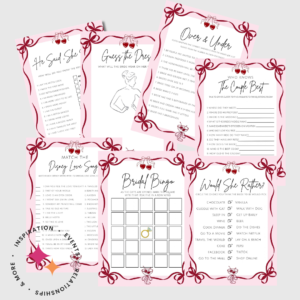 cherry themed bridal shower games